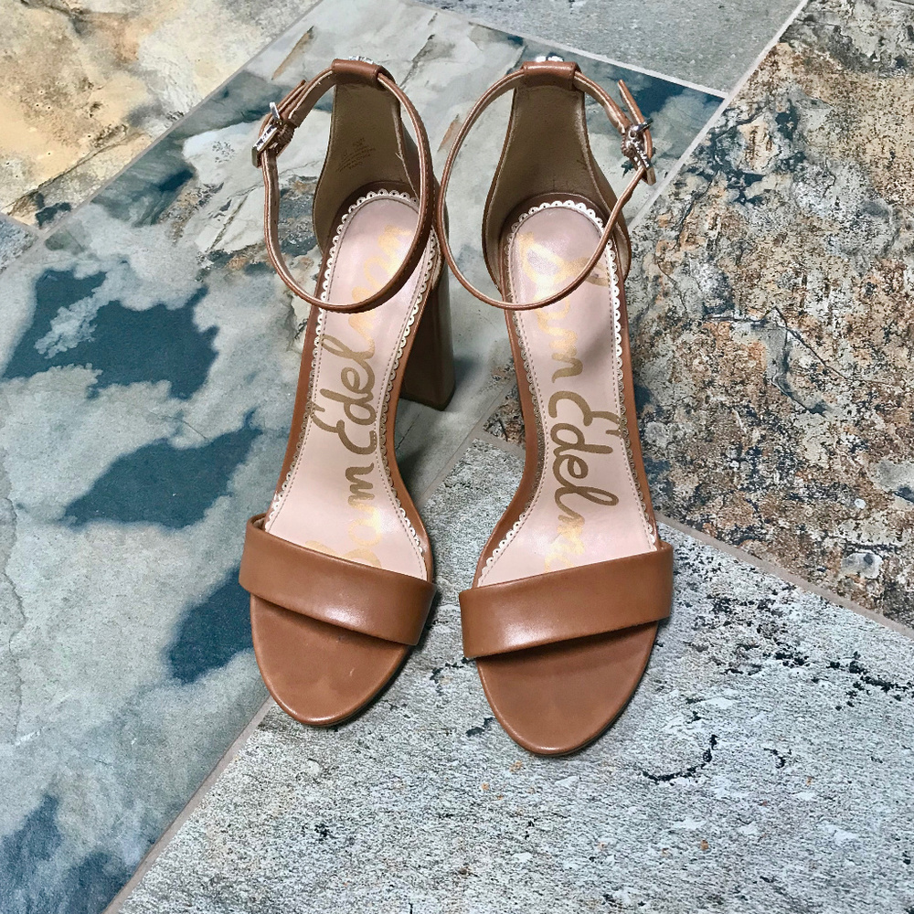 Sam Edelman — Yaro Block Heel Sandal Saddle / 8